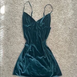 Victoria's Secret Green Chemise with Spaghetti Straps